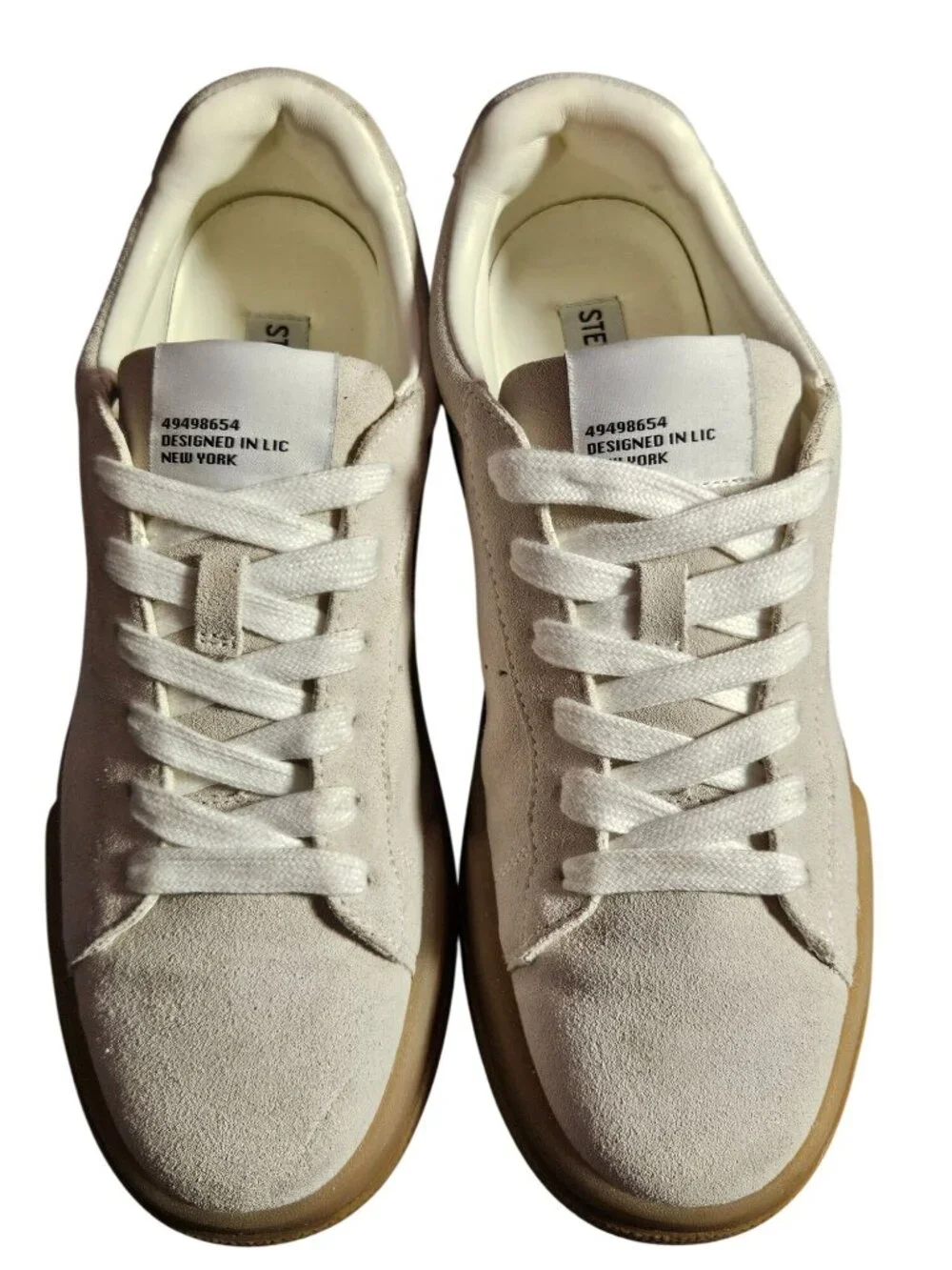 Steve Madden Strive Upper Suede Low Top Gum Sole Sneakers Women Size 9M - Picture 8 of 11